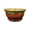 Pennington Ceramic Aurora Low Bowl, 10 inch