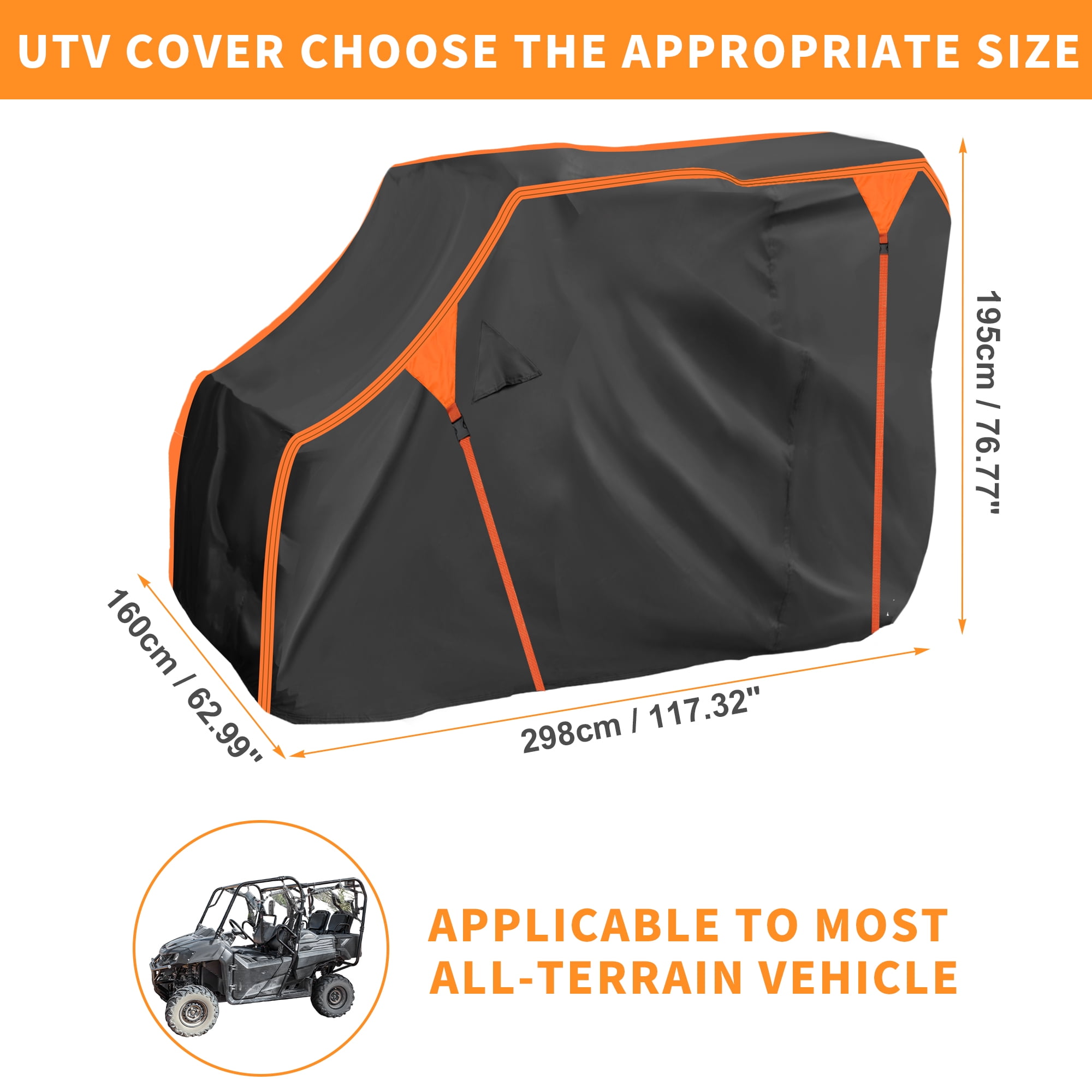 Unique Bargains UTV Cover for Honda Pioneer-1000 Outdoor Storage Protection