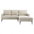 thumbnail image 3 of Evermore Right-Facing Upholstered Fabric Sectional Sofa, 3 of 5