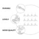 thumbnail image 3 of 18 PCS Nativity Decor Xmas Tree Toppers Xmas Tree Ornaments Glitter Hollow Reindeer Pendants, 3 of 3