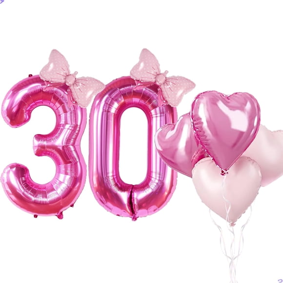 Set de globos Florisland 40" rosa para decoración de 30 cumpleaños