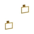 thumbnail image 2 of stanreset 1/2/3/5 Bathroom Hardware Set Stainless Steel Towel Bar Ring Paper Holder Multifunction Robe Hook Modern Style Rack Kit Gold ring 2PCS, 2 of 6