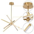 thumbnail image 5 of C Cattleya 4-Light Gold Sputnik LED Chandelier(30W), 5 of 6
