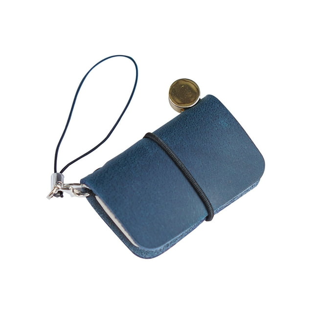 Cahier de Poche Couche Supérieure Cuir de Vachette Pendentif Journal Mignon Mini Carnet en Cuir