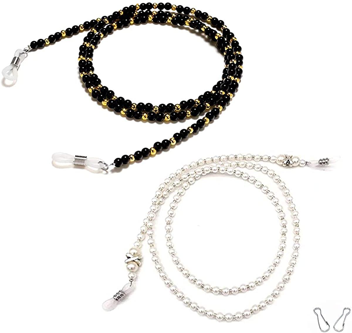 2 Pcs Fashion White Small Pearl Beaded 