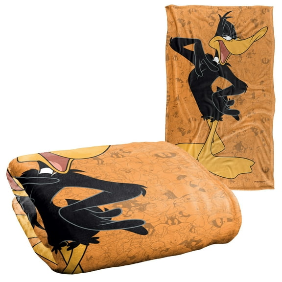 Looney Tunes Blanket, 36"x58", Daffy Duck Character Silky Touch Super Soft Throw