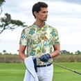 thumbnail image 3 of Balery Meadow Plants And Butterflies Camisa Polo de Hombre con Estampado, de Manga Corta y Tejido Medio, Camisa Tipo Golf Polo-Small, 3 of 6