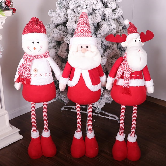 onlyliua Buscador de Regalos Adornos Navideños, Muñecos Retráctiles, Adornos para Árboles de Navidad, Adornos Navideños Decorables