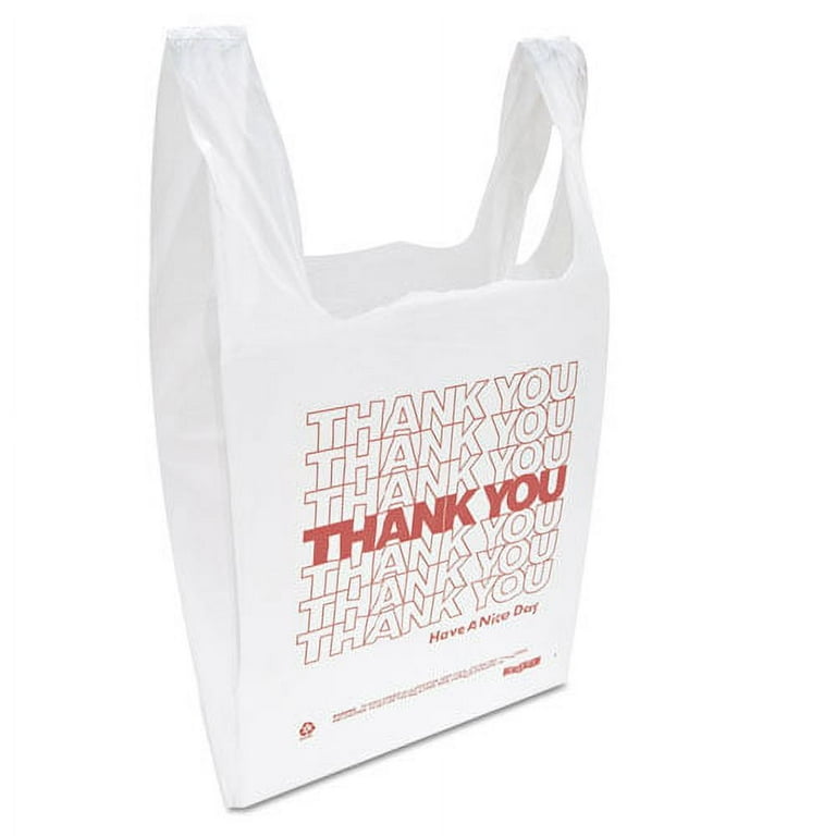 Thank You Handled T-Shirt Bag, 0.167 bbl, 12.5 microns, 11.5 Thank You Handled T-Shirt Bag, 0.167 bbl, 12.5 microns, 11.5