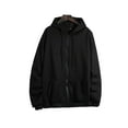 thumbnail image 1 of Innerwin Sweat-Shirt à Capuche à Cordon Femmes Automne Manches Longues Ample à Capuche Tops Noir XL, 1 of 2