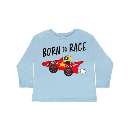 

Inktastic Born to Race- Red Race Car Gift Toddler Boy or Toddler Girl Long Sleeve T-Shirt