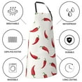 thumbnail image 5 of Goofa Chili Printed Waterproof Apron 33" Chef Aprons for Men Heavy Duty Chemical Work Apron Adjustable Bib Apron, 5 of 9