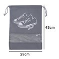 thumbnail image 5 of Bolsas de zapatos a prueba de polvo de tela no tejida de 6 uds con cordón para bolsa de almacenamiento impermeable de viaje L, 5 of 5