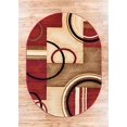 thumbnail image 2 of Well Woven 54780-6O Forme un Tapis Ovale Moderne, Rouge - 6 Pi 7 Po x 9 Pi 6 Po, 2 of 5