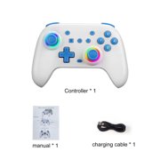 Oilsky 028 Wireless Gaming Controller Compatible with PC,iOS,and Android, Gamepad PC Joystick Gamepad Controller with Turbo Booster -White