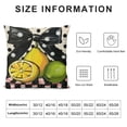 thumbnail image 6 of Awypu Summer Lemon Pillow Covers Set of 2 Farmhouse Dots Outdoor Decorative Cushion Cases for Sofa Couch Home Decorations Black White, 6 of 6