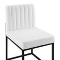 thumbnail image 6 of Modway Carriage Dining Chair Upholstered Fabric Set of 2 in Black White, 6 of 7