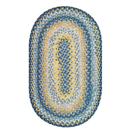 - Homespice Decor Cotton Braided Sunflowers Area Rug