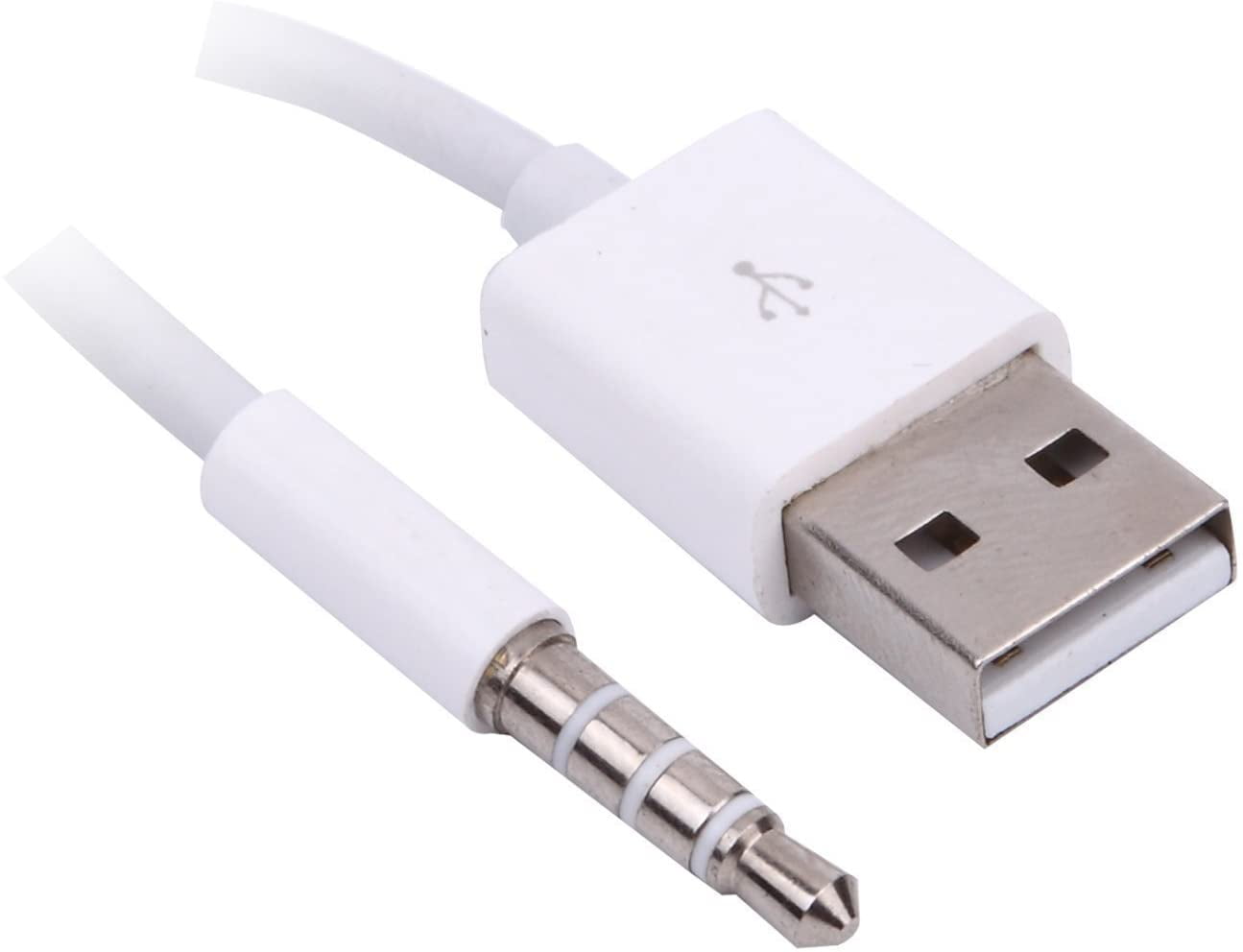 Qaoquda Mini USB Cable, 2 Pack 4 Inch Length 3.5mm 2 in 1 USB Charger