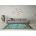 thumbnail image 3 of Ahgly Company Indoor Rectangle Oriental Light Blue Industrial Area Rugs, 5' x 8', 3 of 4