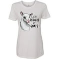 thumbnail image 3 of Inktastic Easily Distracted by Goats Cute Goat Women's T-Shirt, 3 of 5