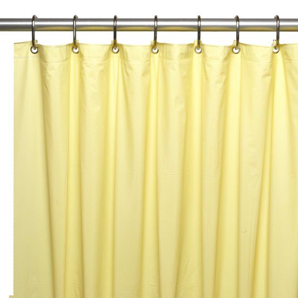 Premium 4 Gauge Vinyl Shower Curtain Liner w/ Weighted and