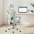 thumbnail image 6 of CONCETTA Ergonomic High Back Mesh Office Chair with Footrest and Armrests, Adjustable Lumbar Support, Headrest, and Reclining, Swivel Rolling Desk Chair for Home and Computer Tasks, Green, 6 of 10