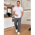 thumbnail image 5 of COOFANDY Mens Casual Chinos Pants Relaxed Fit Flat Front Wrinkle Free Dress Slacks Worky Stretch Trousers, 5 of 6