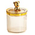 thumbnail image 2 of Cotton Swab Storage Box Transparent Smooth Edge with Lid Dustproof Moisture-proof Store Cosmetics Desktop Organizer Bear Cotton Qtip Storage Box Household Supplies, 2 of 8
