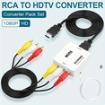 thumbnail image 4 of RCA to HDMI Converter, Composite to HDMI Adapter,with hdmi cable with RCA Male AV to HDMI Converter Support 1080P PAL/NTSC Compatible with PS one, PS2, PS3, STB, Xbox, VHS, VCR, Blue-Ray DVD Players, 4 of 11