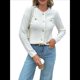 thumbnail image 1 of Suéteres Tipo Cárdigan de Punto para Mujer, de Principios de Otoño, de Larga, con Abertura Frontal y Botones, Chaqueta Corta Informal de Moda. L, 1 of 9