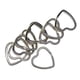 thumbnail image 4 of 10/20/50x Metal corazón parti lvero lvero accesorios de Zulema Anillo de llavero, 4 of 7