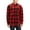 Red, variant on Men’s 100% Cotton Long Sleeve Plaid Check Soft Flannel Button Up Shirt (Red, M)