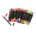thumbnail image 1 of Juego de rotuladores de acuarela con punta de pincel, resistentes al agua, para pintar y pintar tarjetas. 48 colores negro, 1 of 9