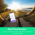 thumbnail image 3 of Phone Holder for Exercise Bike Treadmill Stroller Made of ABS Rubber Grey Color Fits Most Phones and Tablets Compact Size, 3 of 8