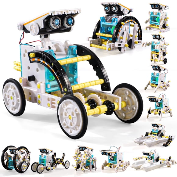 Kit de robot solar STEM Lucky Doug 12 en 1 para niños de 8 a 13 años