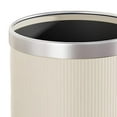 thumbnail image 5 of Open Top Trash Can Kitchen Trash Bin Simple Waste Container Waste Basket Waste Can Garbage Can for Apartment Living Room Home Butter White, 5 of 8
