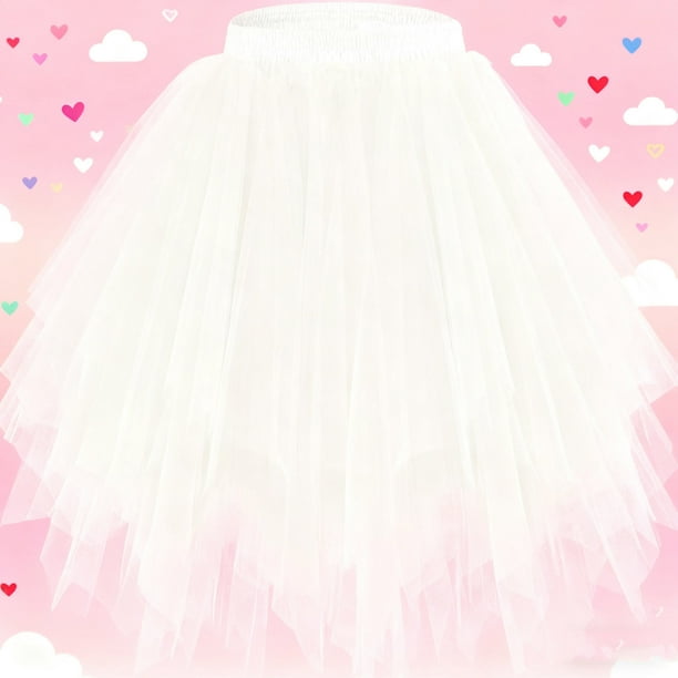 Cowsor Girls Tutu Skirt 50s Vintage Ballet Bubble Dance Skirts for Party