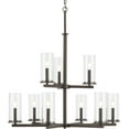 thumbnail image 2 of 44014BK-Kichler Lighting-Crosby - 9 Light Chandelier-32.5 Inches Tall and 32.25 Inches Wide-Black Finish, 2 of 7