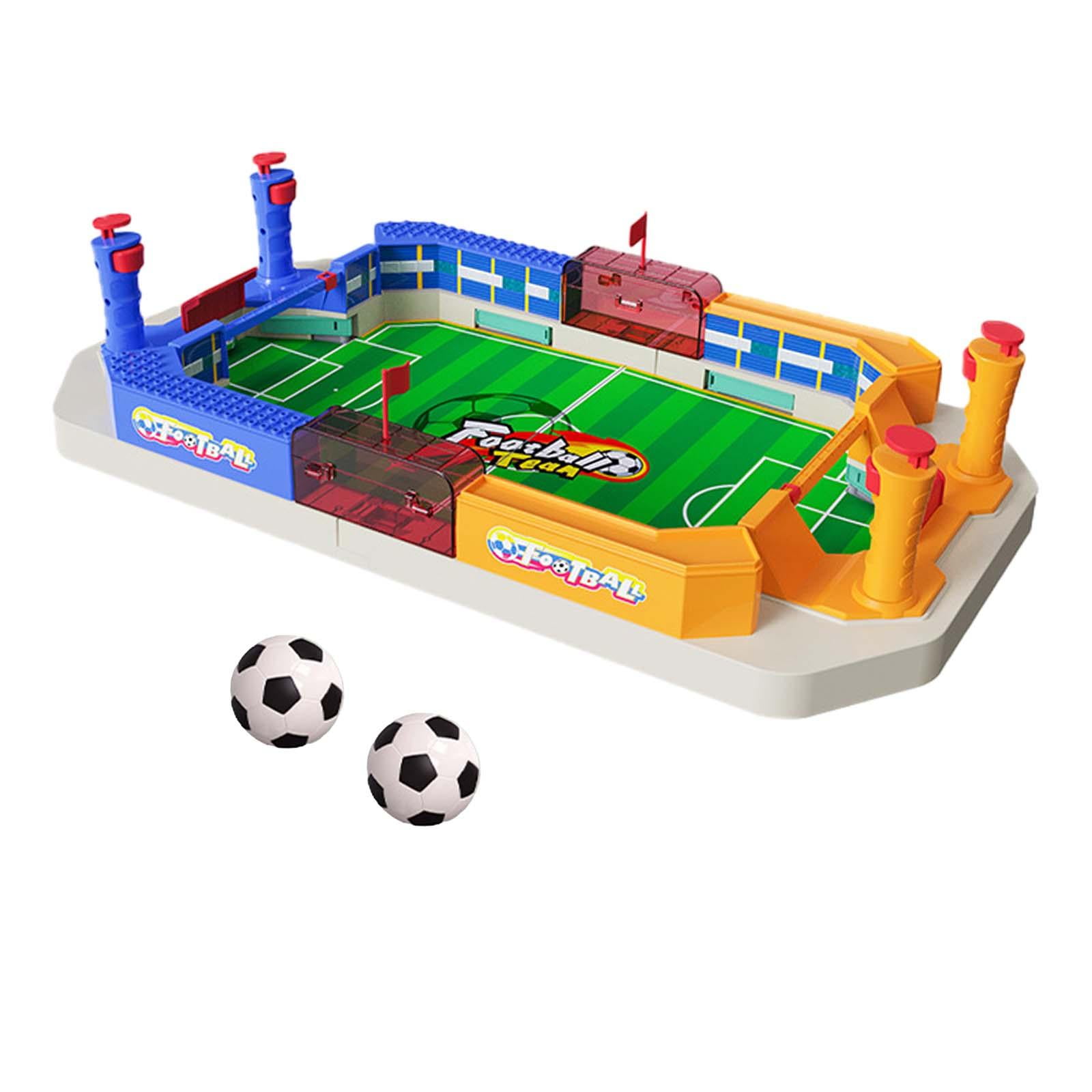 Rushawy Mini Table Soccer Game Mini Foosball Games Tabletop Football Soccer Pinball Game 2 Balls