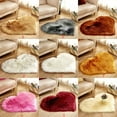 thumbnail image 3 of Giunmcul Faux Sheepskin Area Rug Non-Slip Soft Bedroom Carpet Mat for Floor Seat Cushion Winter Warm 40x50cm Polyester, 3 of 3