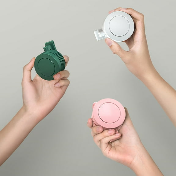 RFUGUG Portable Waist Fan - 900mAh Rechargeable Battery, Necklace Fan Design, USB Clip-On for Belt - Perfect for Outdoor Work & Activities