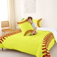 thumbnail image 4 of Erosebridal Baseball Softball Full Size Comforter Sets for Kids, Sport Game Bedding Sets, 1 Comforter and 2 Pillowcases, 4 of 6