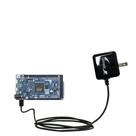 Gomadic Intelligent Compact AC Home Wall Charger suitable for the Arduino DUE - High output power with a convenient, foldable plug design - Uses TipEx