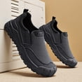 thumbnail image 3 of 2026！Men'S Classic Outdoor Hiking Boots - Lightweight Breathable Slip-On Loafers with Non-Slip Rubber Sole, All-Season Low-Top Trekking Shoes Casual Wear, Durable EVA Cushi  for Mountain Hiking, Camp, 3 of 9