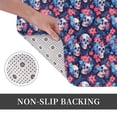 thumbnail image 3 of Kdxio Skull flower blue,16" x 24", Non-Slip Front Door Mats,Outdoor Welcome Mat Washable, 3 of 9