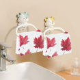 thumbnail image 6 of 6PCS Dish Towels and Dish Cloths Reuseable Dishcloths Sets for Washing Dishes, Cooking, Baking Size 11" x 11" Red Maple Leaves, 6 of 9