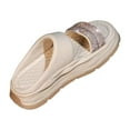 thumbnail image 3 of Women Sandals Platform Lightweight House Slippers Floor Slides Shoes Pool Beach Sandals Flat Slippers for Traveling Bathroom Outdoor Camping 36, 3 of 8