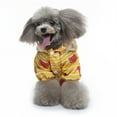thumbnail image 5 of Dog Raincoat With Reflective Harness, Waterproof Dog Sports Shirt With Watermelon Pattern, Breathable Pet Rainwear For Small Dogs, Orange S, 5 of 7