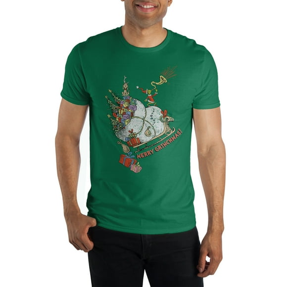 The Grinch T-Shirt Vert Traîneau de Grinchmas